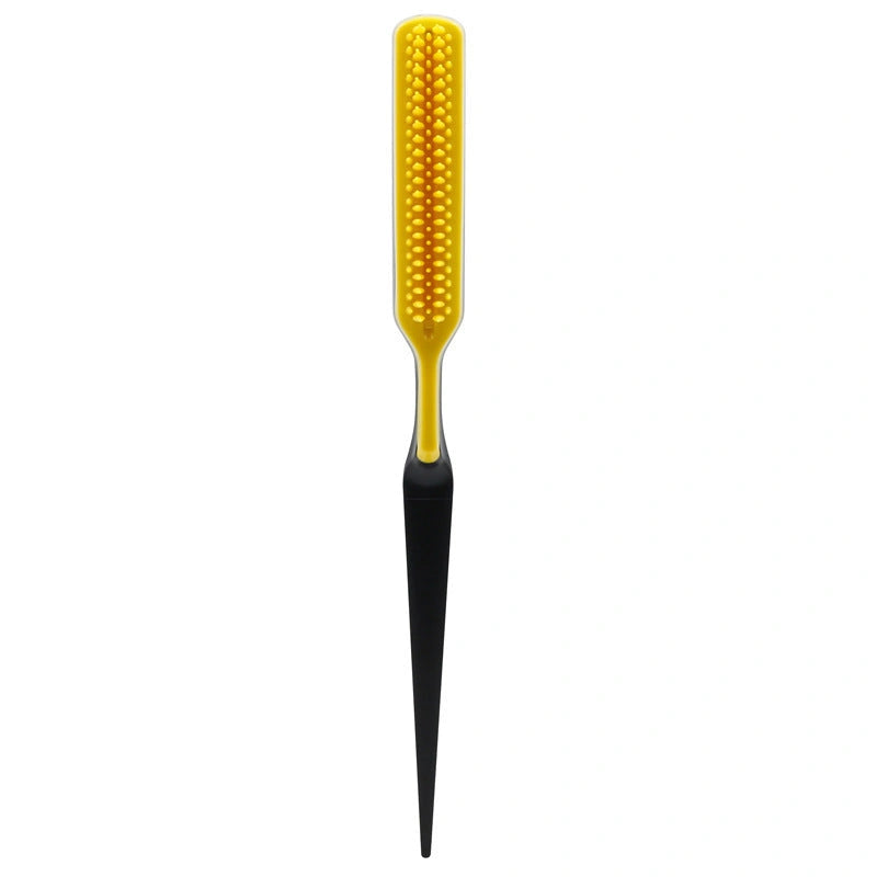 Fluffy shaped styling comb in vibrant colours