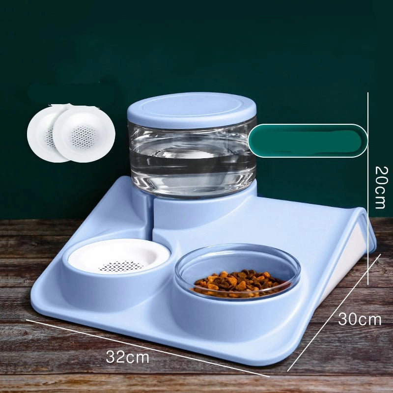 Automatic Feeder Water Fountain with 1.8L Capacity for Pets