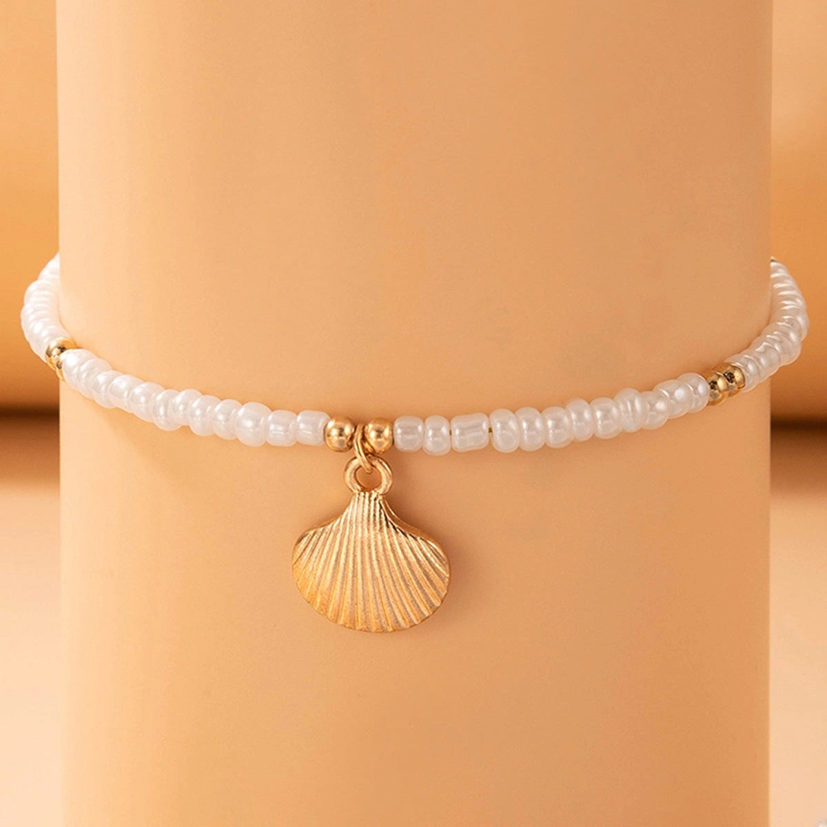 Adjustable Beach Vacation Shell Anklet in Bohemian Style
