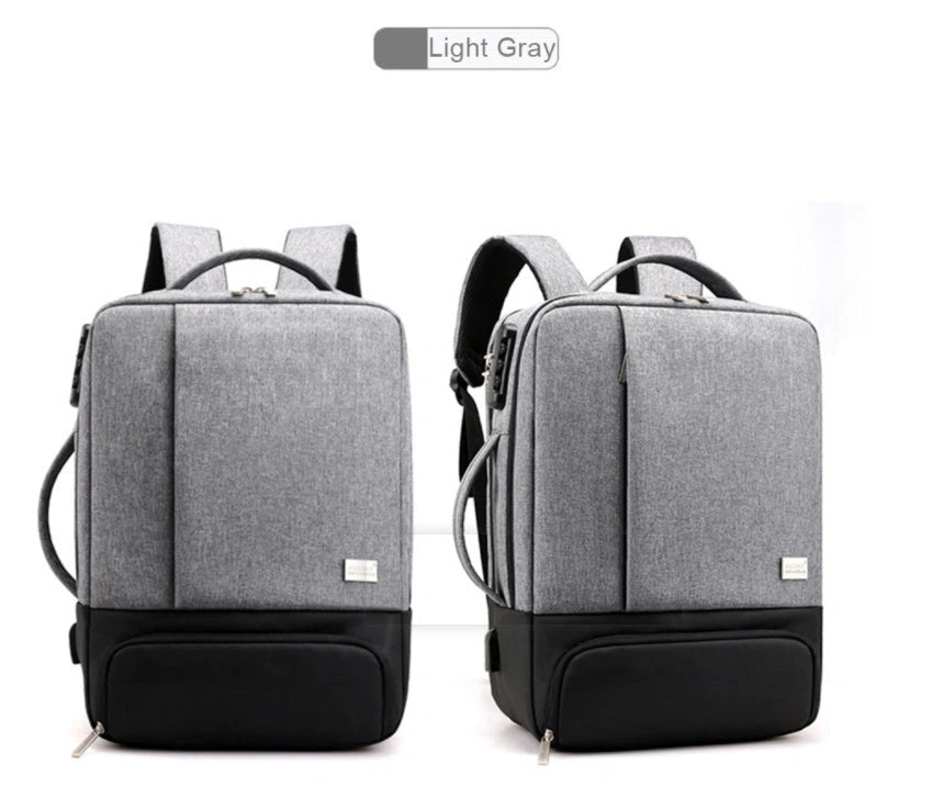 15.6 inch laptop bag in durable nylon with anti-theft design