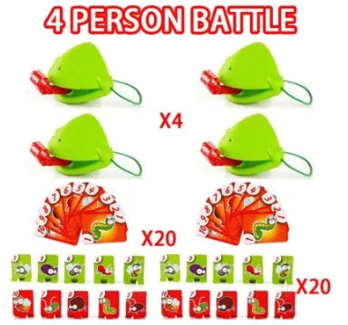 Chameleon Lizard Mask Wagging Tongue Lick Cards Board Game for Family Fun