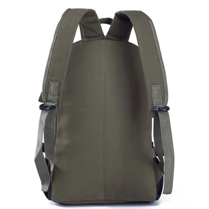 Canvas Backpack for Men with Zippered Opening and Spacious Design