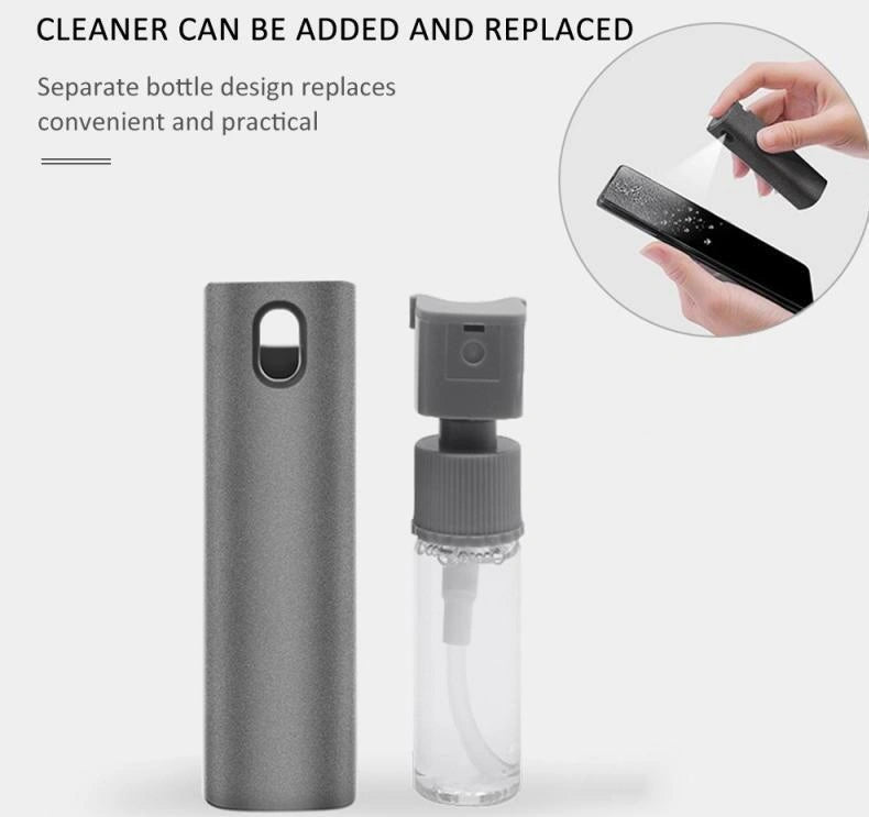 2-in-1 Phone and Computer Screen Cleaner Kit with Microfiber Cloth