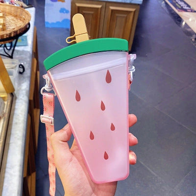 Anti-drop Watermelon Ice Cream Net Celebrity Kettle for Children with 360° Sealing