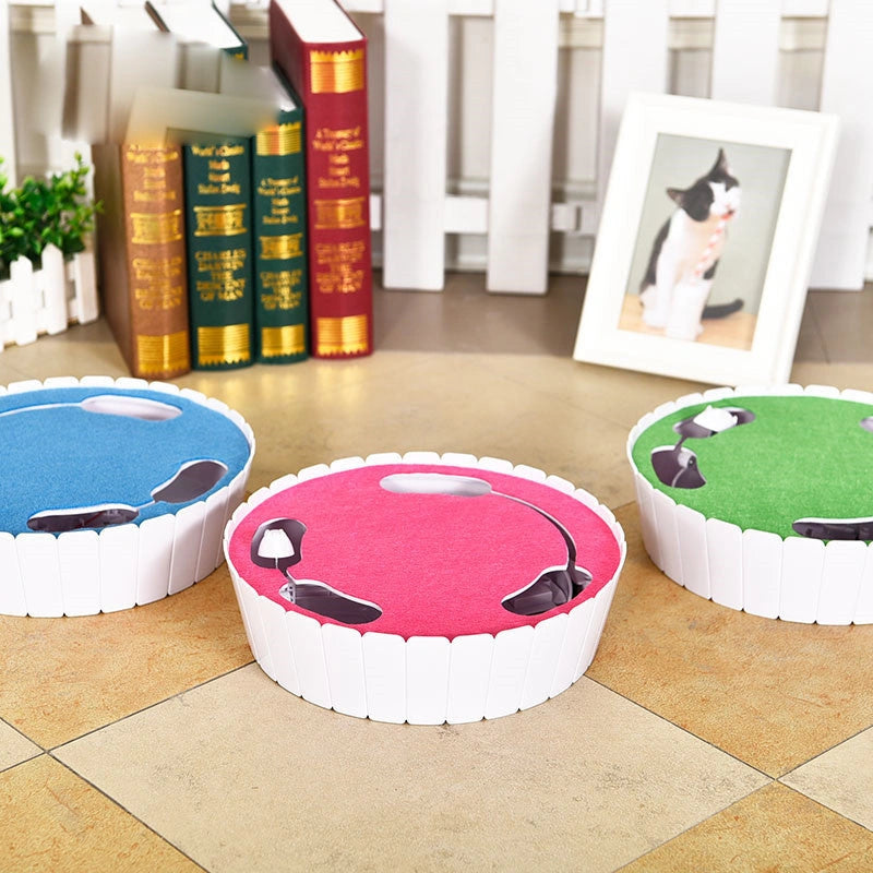 Automatic Mouse Cat Teaser with Remote Control and Adjustable Speeds
