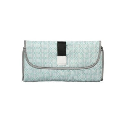 Portable Diaper Changing Pad Clutch with Built-in Toy Ring