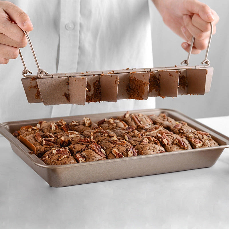 Stainless Steel Solid Bottom Square Brownie Pan for Home Baking