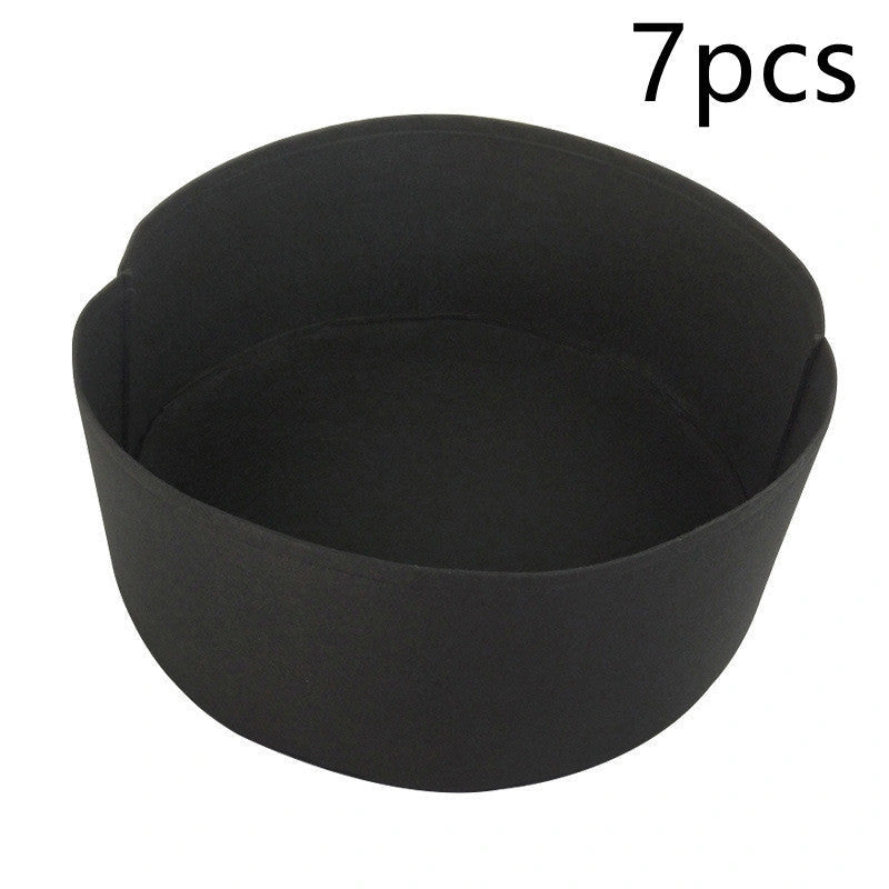 Round fabric grow bags for garden plants with automatic water drainage