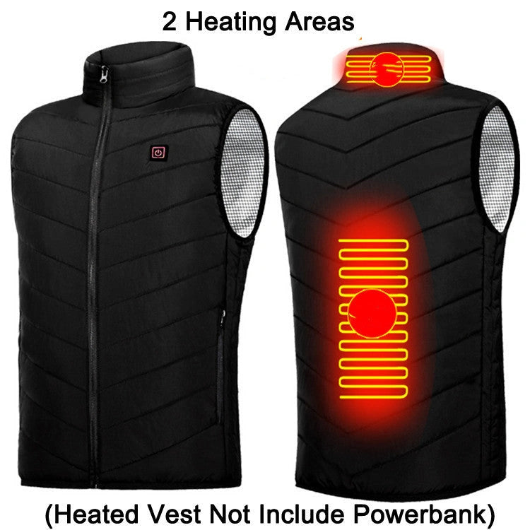 USB Heating Jacket with Multiple Heating Zones for Men and Women