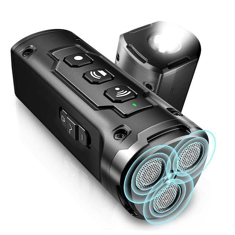 Dog Drive Ultrasonic Three-head Bark Plug Torch with LED Flashlight