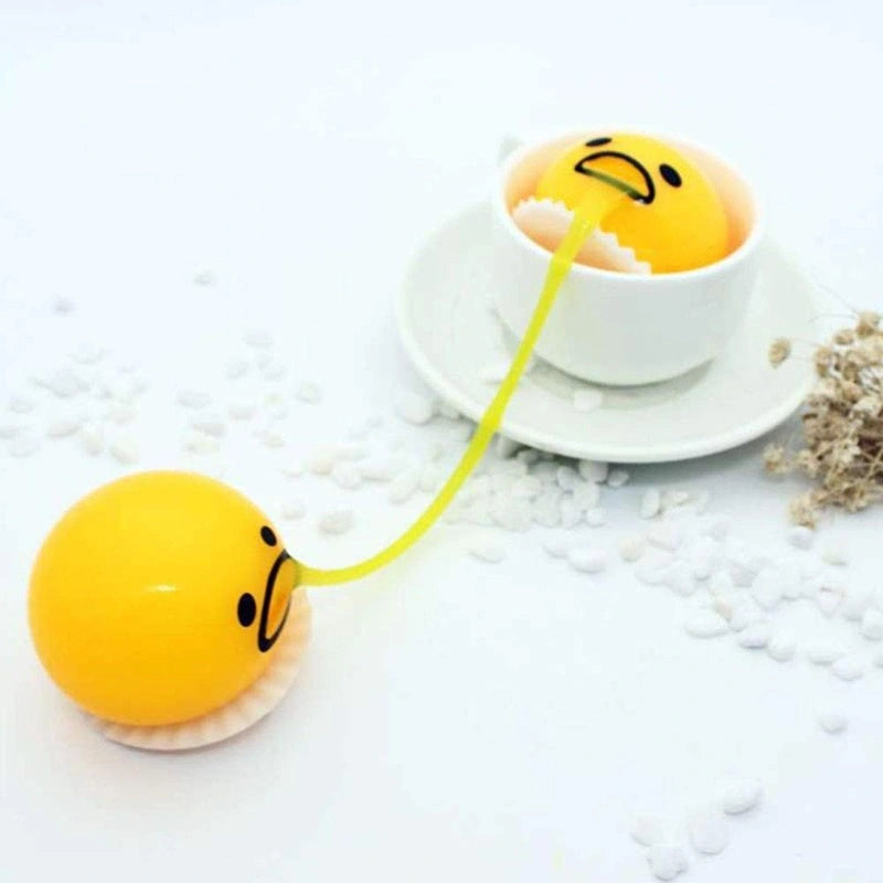 Gudetama Vomiting Egg Toy for Stress Relief and Fun