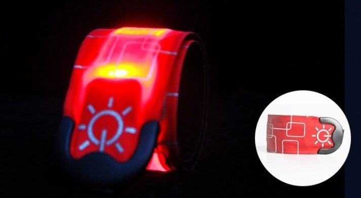 Rechargeable Nylon LED Sports Bracelet for Night Safety