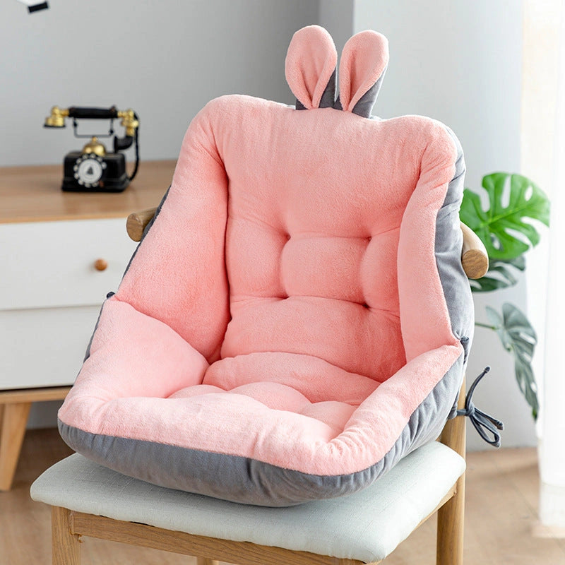 Sedentary Backrest Integrated Chair Cushion with Quick Rebound PP Cotton