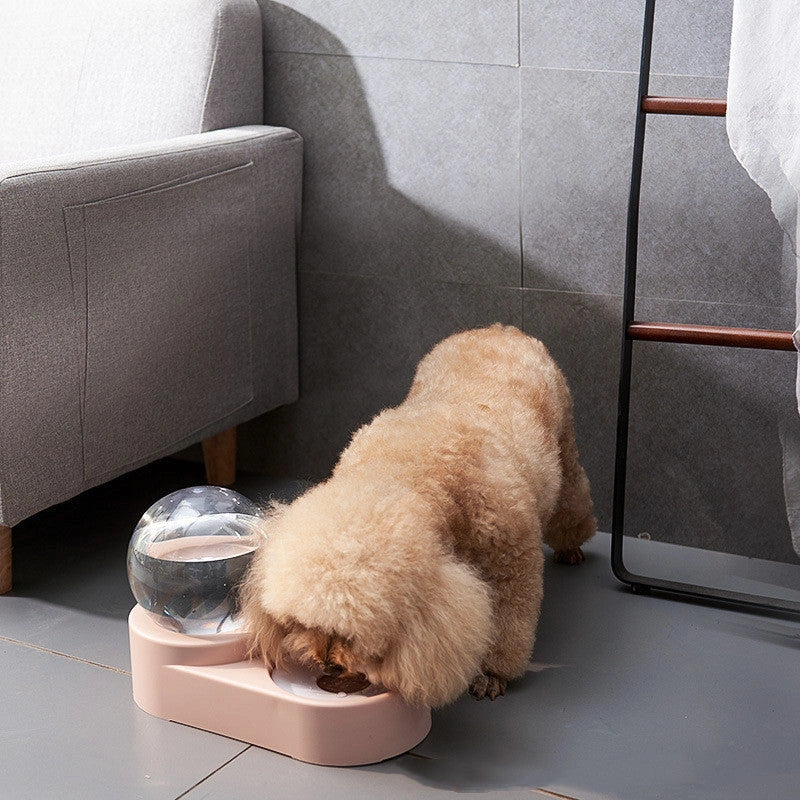 Automatic Pet Water Dispenser with Bowl, Non-electric, 1.8L Capacity