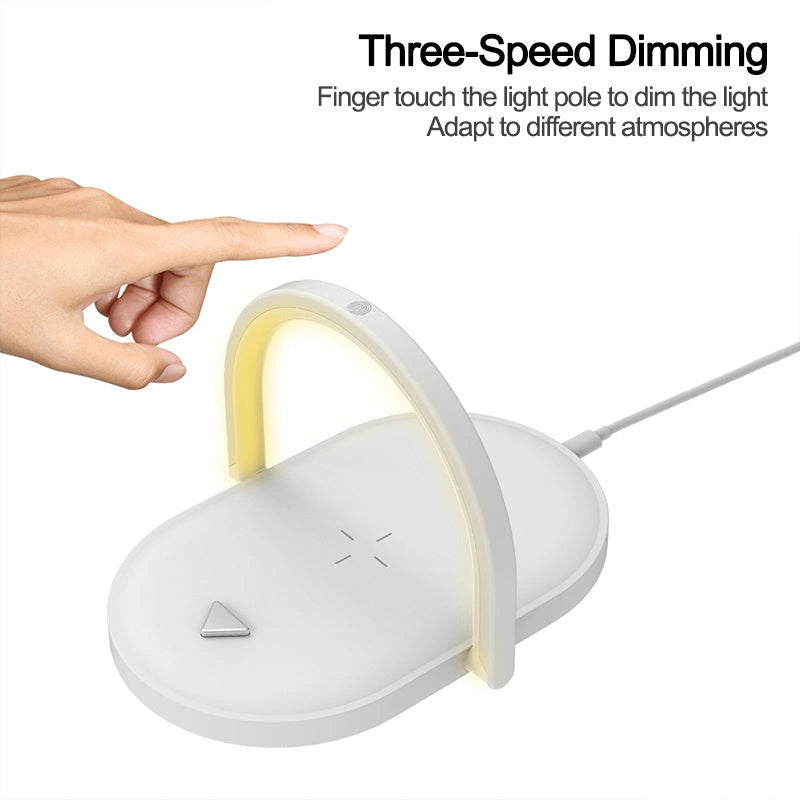 Foldable Wireless Charger with Adjustable LED Night Light