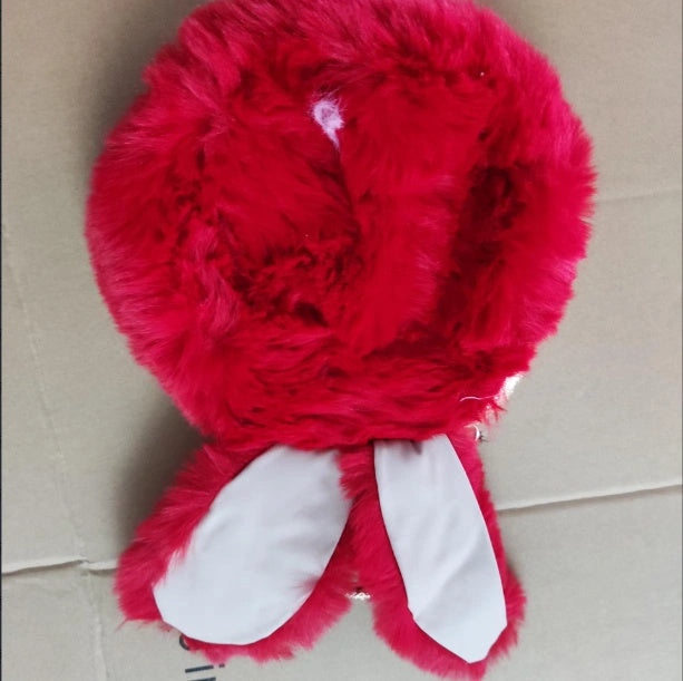 Stylish Plush Rabbit Ear Clip Messenger Bag