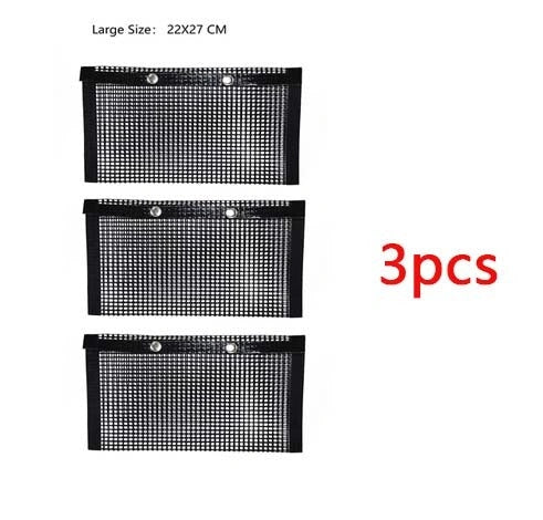 Reusable Non-Stick BBQ Grill Mesh Bags for Outdoor Cooking