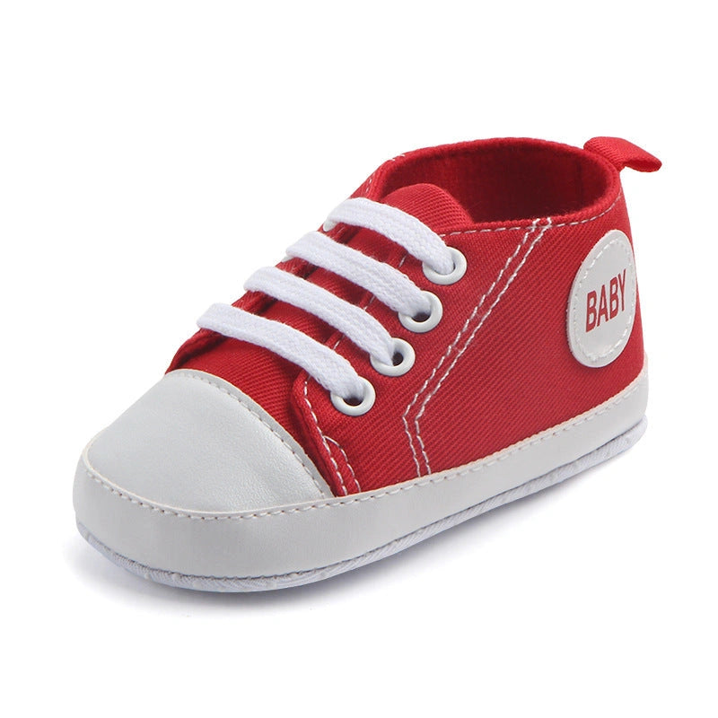 Classic Canvas Sports Sneakers for Baby Boys and Girls with Soft Anti-slip Sole