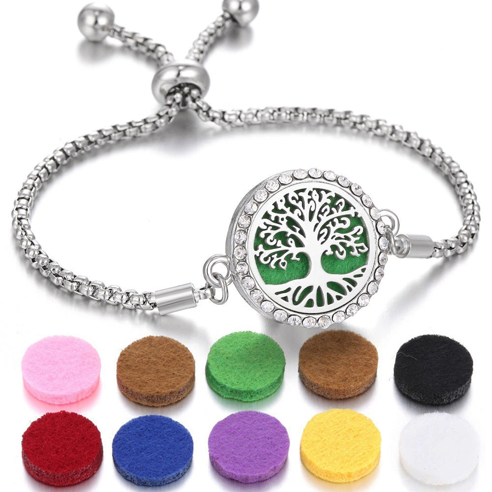 Stylish Aromatherapy Bracelet with Essential Oil Diffuser