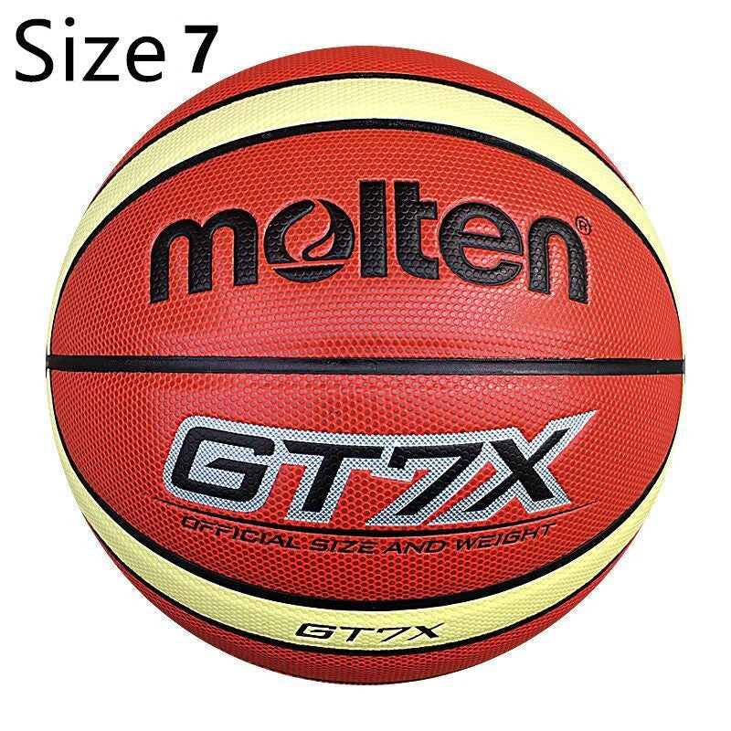 Outdoor wearable basketball with PU rubber liner for durability