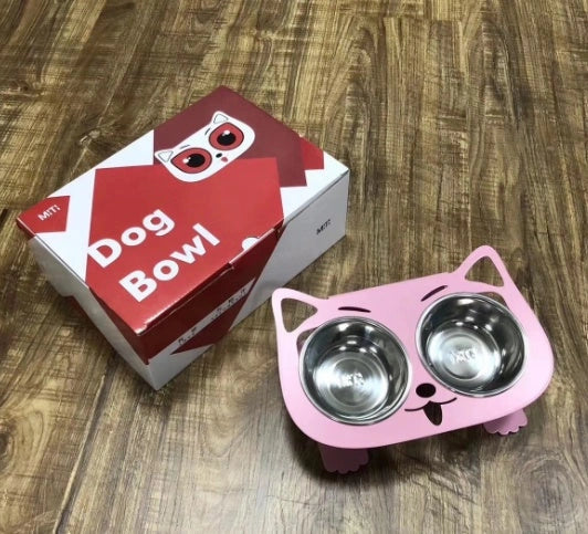 Stainless Steel Anti-Spill Pet Feeding Bowl