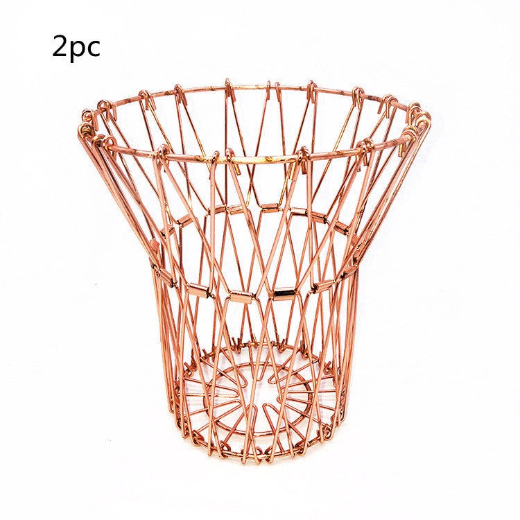 Stainless Steel Foldable Fruit Tray with Nordic Design
