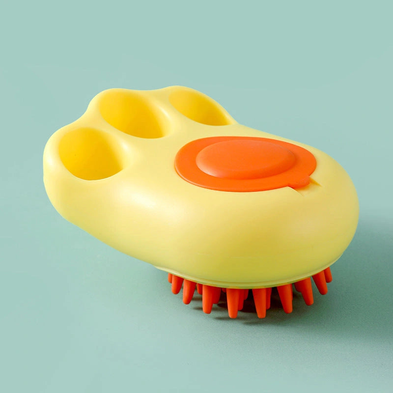 Cat Paw Bath Brush with Fine Foaming for Pet Grooming