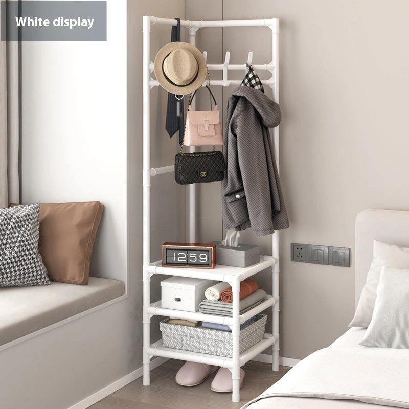 Corner Coat Rack Multi-layer Assembly with 10 Hooks