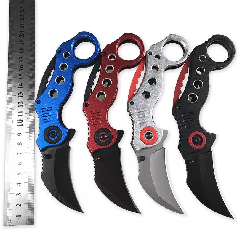 Stainless Steel Outdoor Folding Claw Knife with Space Aluminium Handle