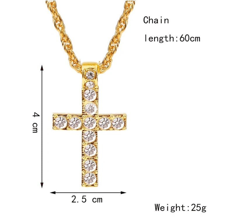 Unisex Alloy Clavicle Chain with Geometric Pendant
