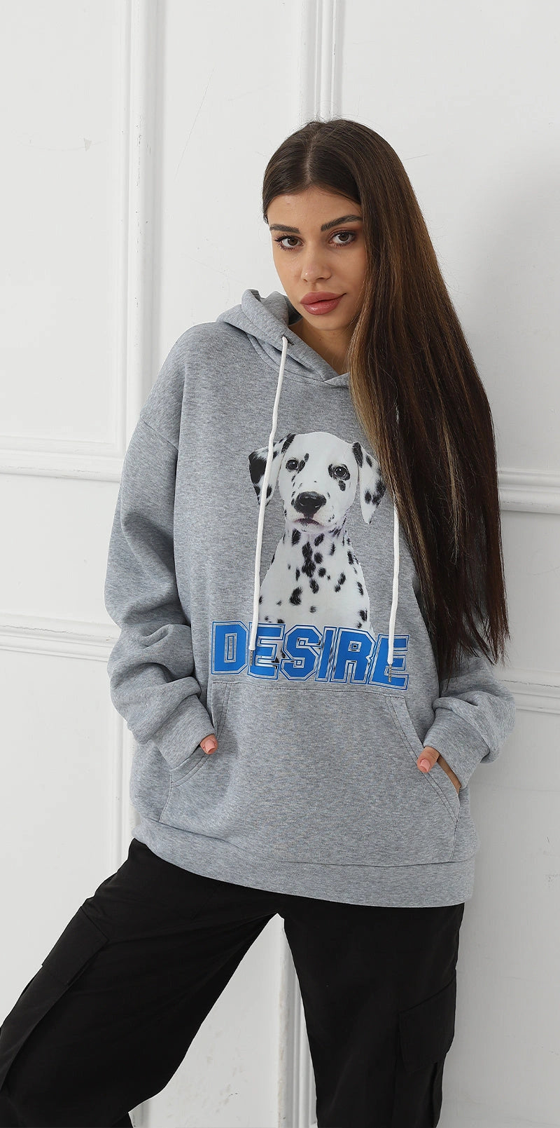Stylish Women's Printed Long Sleeve Sweatshirt