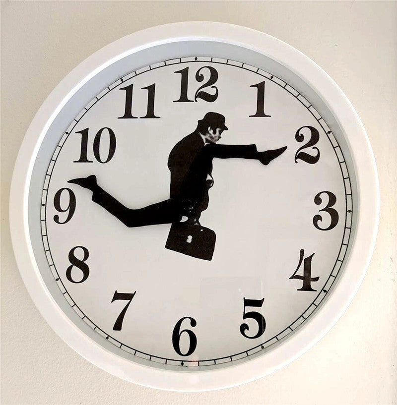 Silent European-style wall clock with sweep second movement
