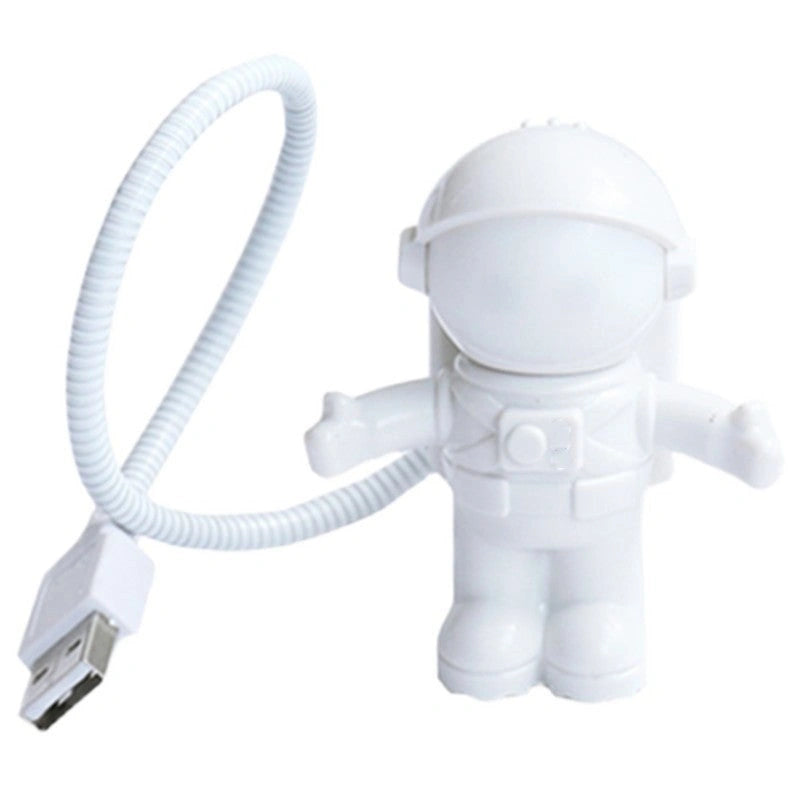 USB Astronaut LED Night Light with Flying Saucer Design