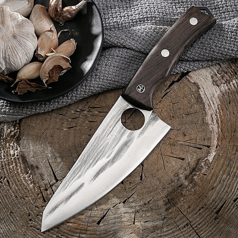 Stainless steel deboning kitchen knives with molybdenum vanadium blades