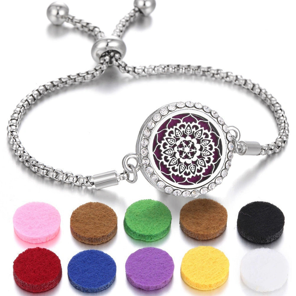 Stylish Aromatherapy Bracelet with Essential Oil Diffuser