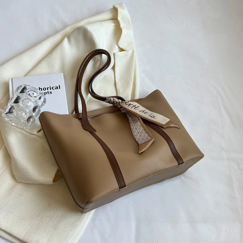 Stylish Large Capacity Tote Bag - Versatile Fashion Shoulder Crossbody