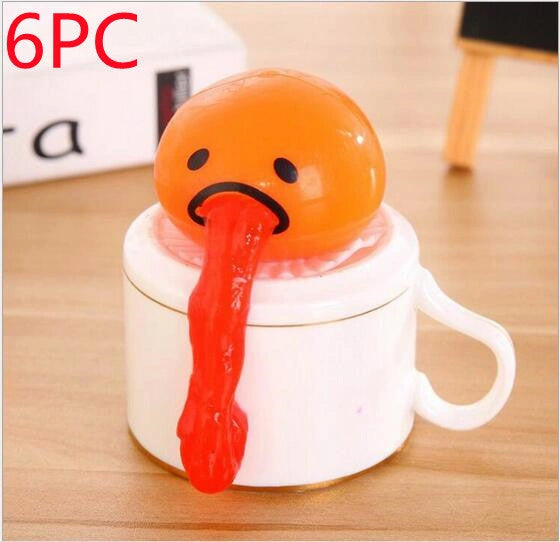 Gudetama Vomiting Egg Toy for Stress Relief and Fun