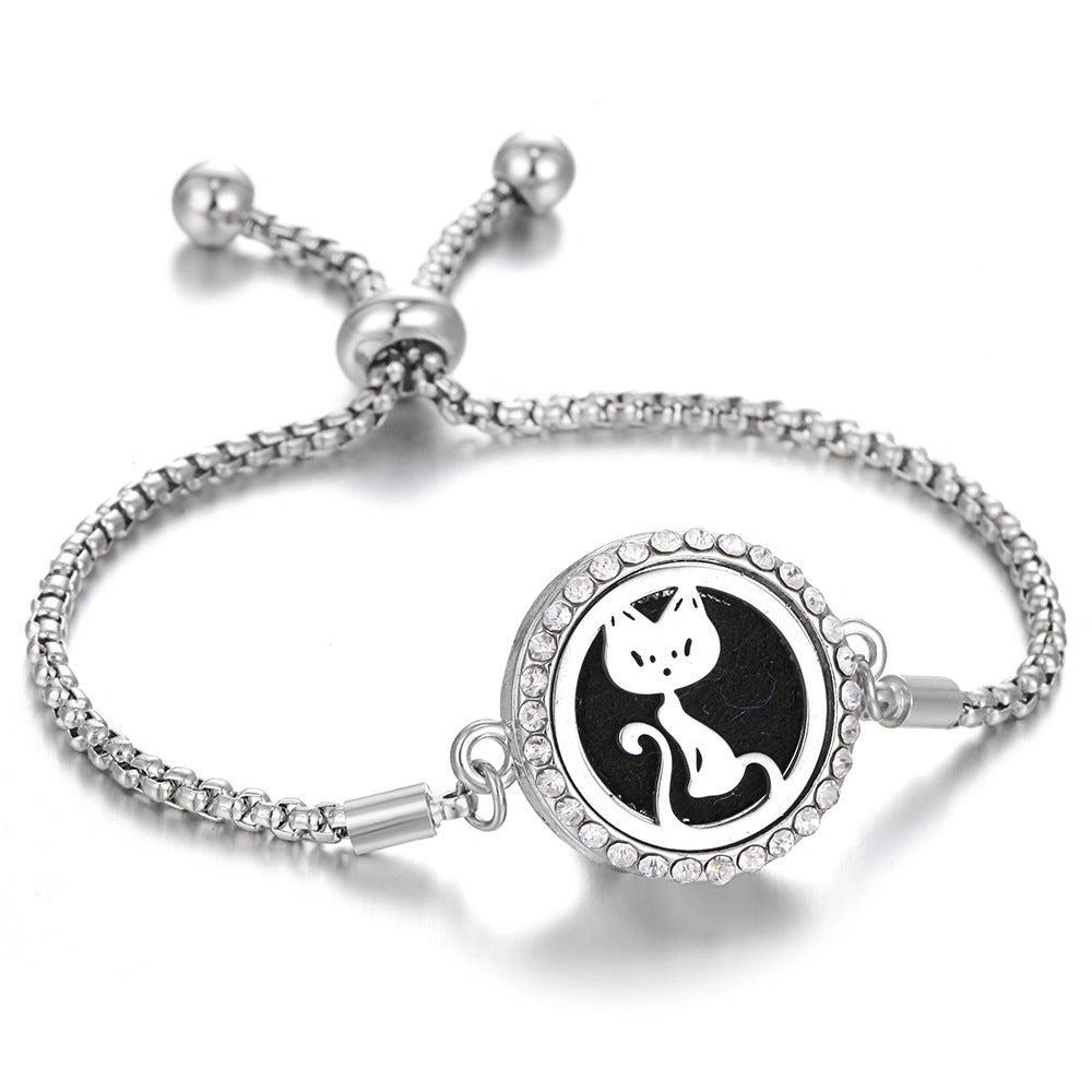 Stylish Aromatherapy Bracelet with Essential Oil Diffuser