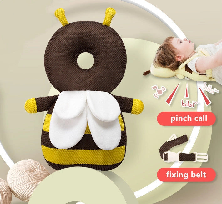 Baby Head Protection Cushion Backpack with Anti-fall Pillow