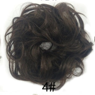 Synthetic Wavy Curly Messy Hair Bun for Women, 12cm Diameter