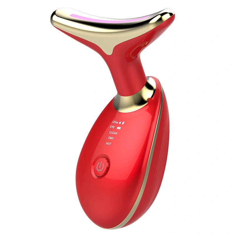 EMS Thermal Neck Massager with Microcurrent Wrinkle Reduction