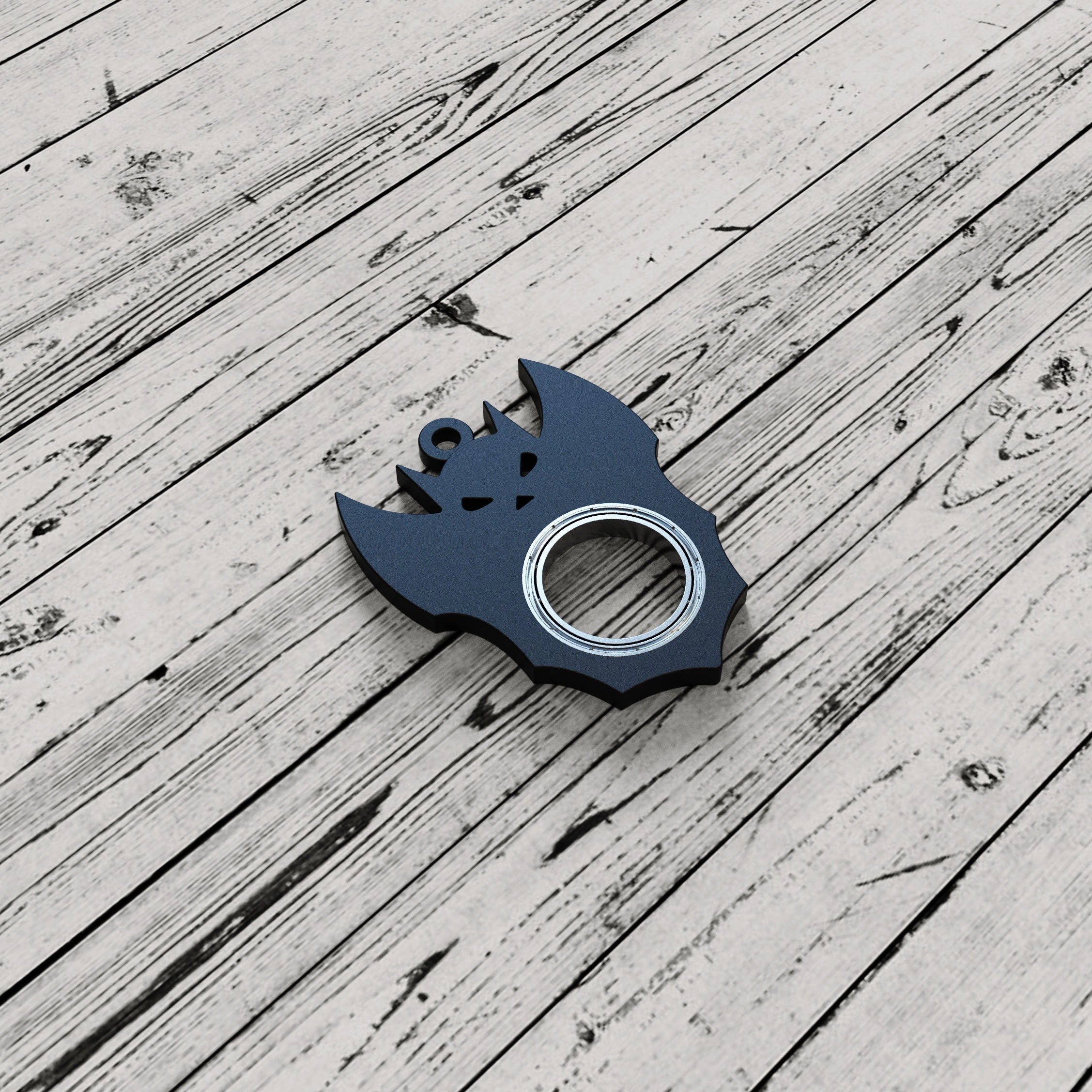 Halloween Bat Demon Ghost Keychain Fidget Spinner Toy