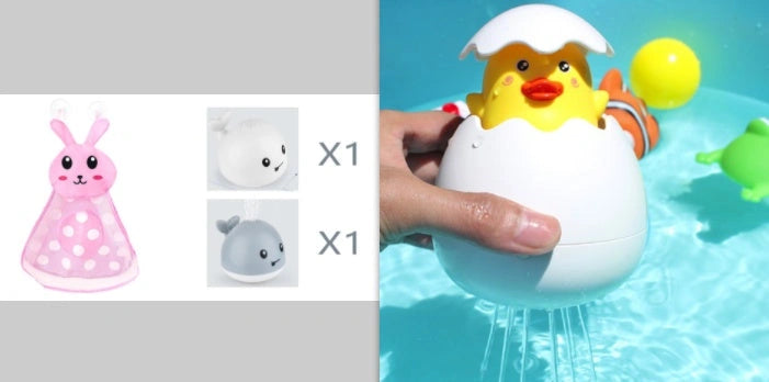 Electric Induction Whale Spray Toy for Baby Bath Time Fun