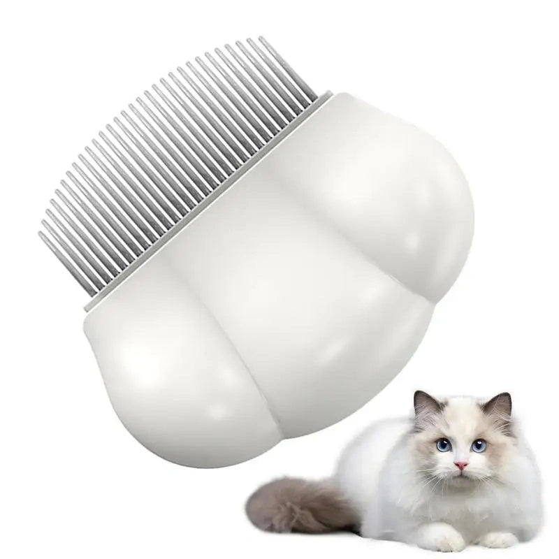 Universal Pet Grooming Comb with Ergonomic Handle for Tangle-Free Fur