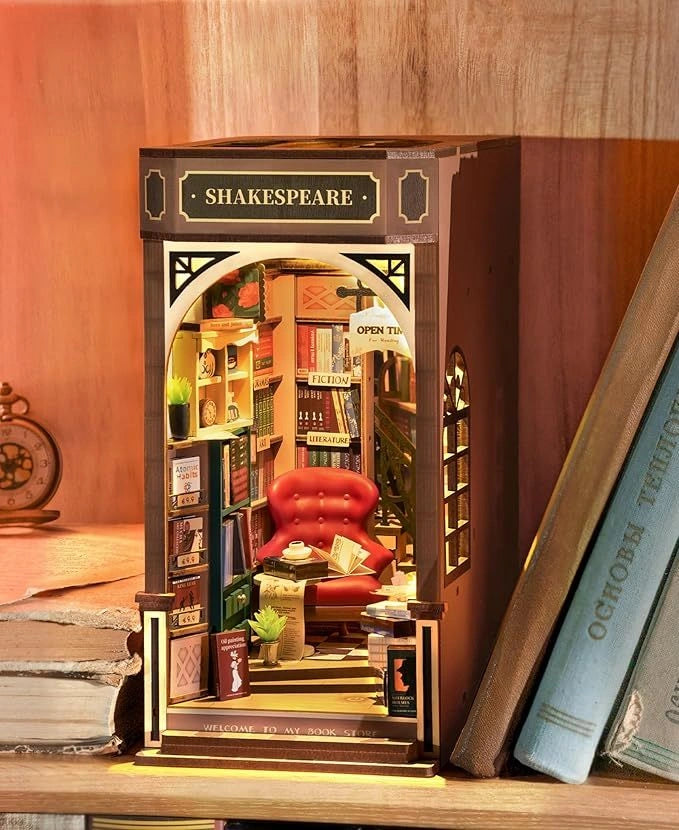 ROBOTIME Rolife DIY Book Nook Kit with LED Light