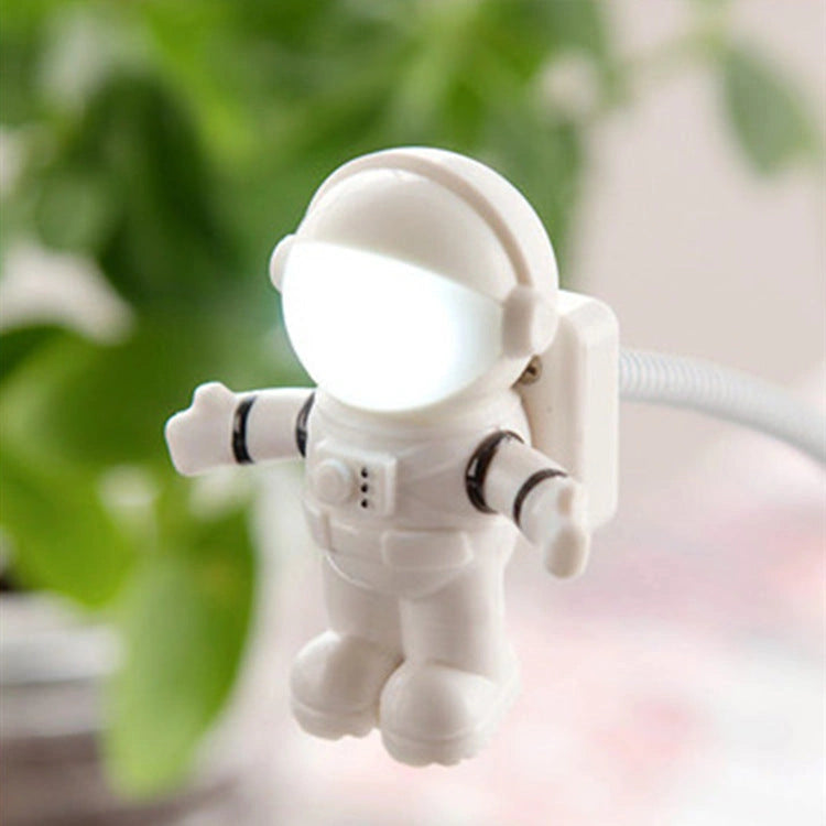 USB Astronaut LED Night Light with Flying Saucer Design