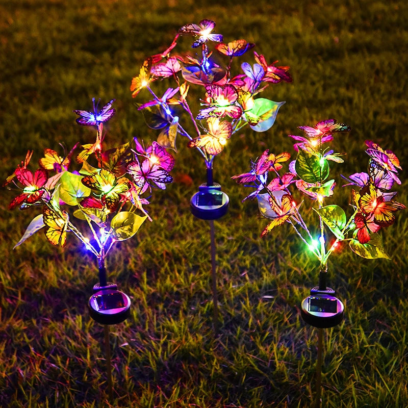 Solar Butterfly Courtyard Light LED with 6-12 hours lighting