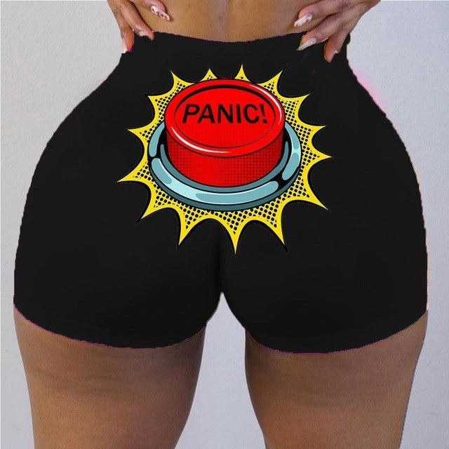 Cotton Plus Size Graphic Biker Shorts in Multiple Colours