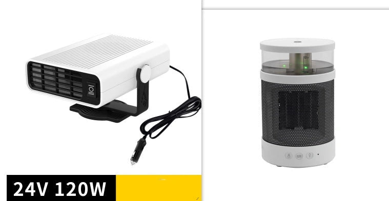 Universal Car Defrost Heater and Cooling Fan with 360-Degree Rotation