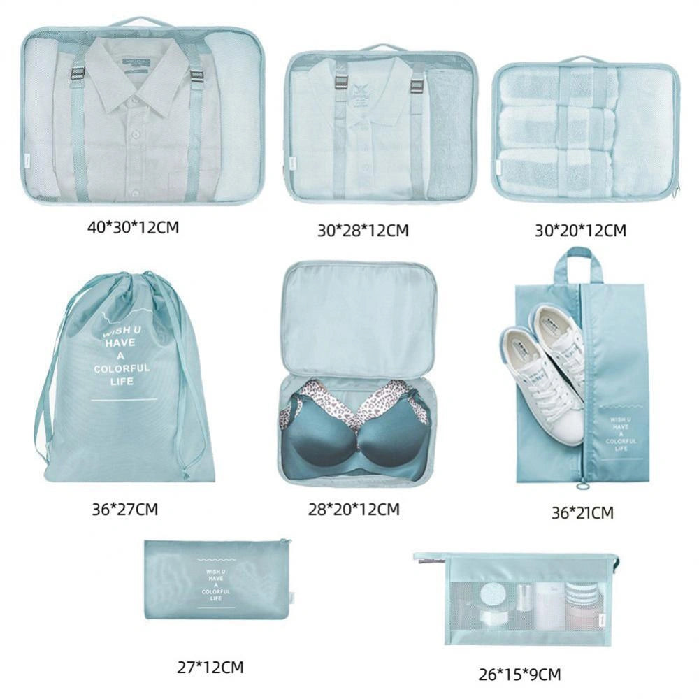 8-piece set luggage divider bag for travel storage and organisation